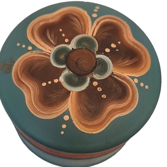 Vintage‎ Hand-Painted Tole Wooden Tri ket Box - Picture 12 of 12